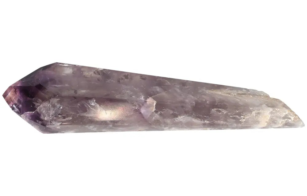 Amethyst point crystal for peace, clarity, and spiritual protection featuring rich purple hues for meditation and healing.
