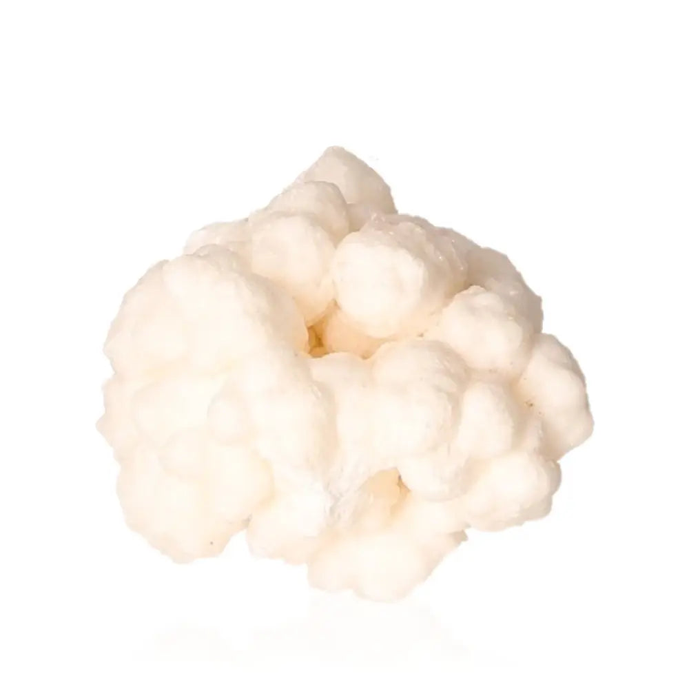 Ighoud Calcite Druze mineral from Morocco with earthy tones and unique shapes, promoting grounding and spiritual growth.