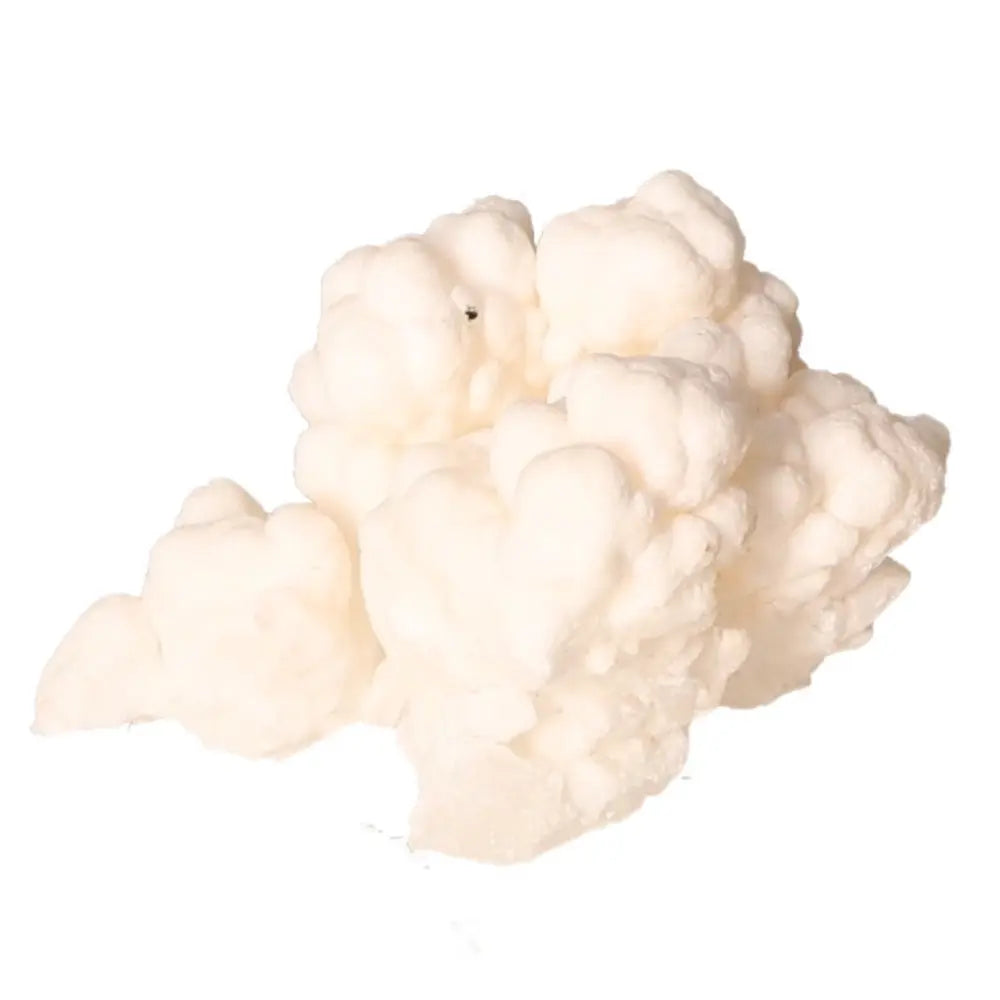 Ighoud Calcite Druze from Morocco, showcasing natural shapes and warm tones, known for grounding and spiritual growth properties.