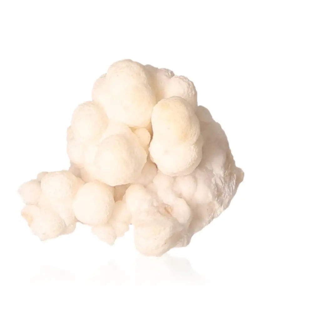 Ighoud Calcite Druze from Morocco showcasing natural shapes and warm earthy tones, symbolizing earth energy and spiritual growth.