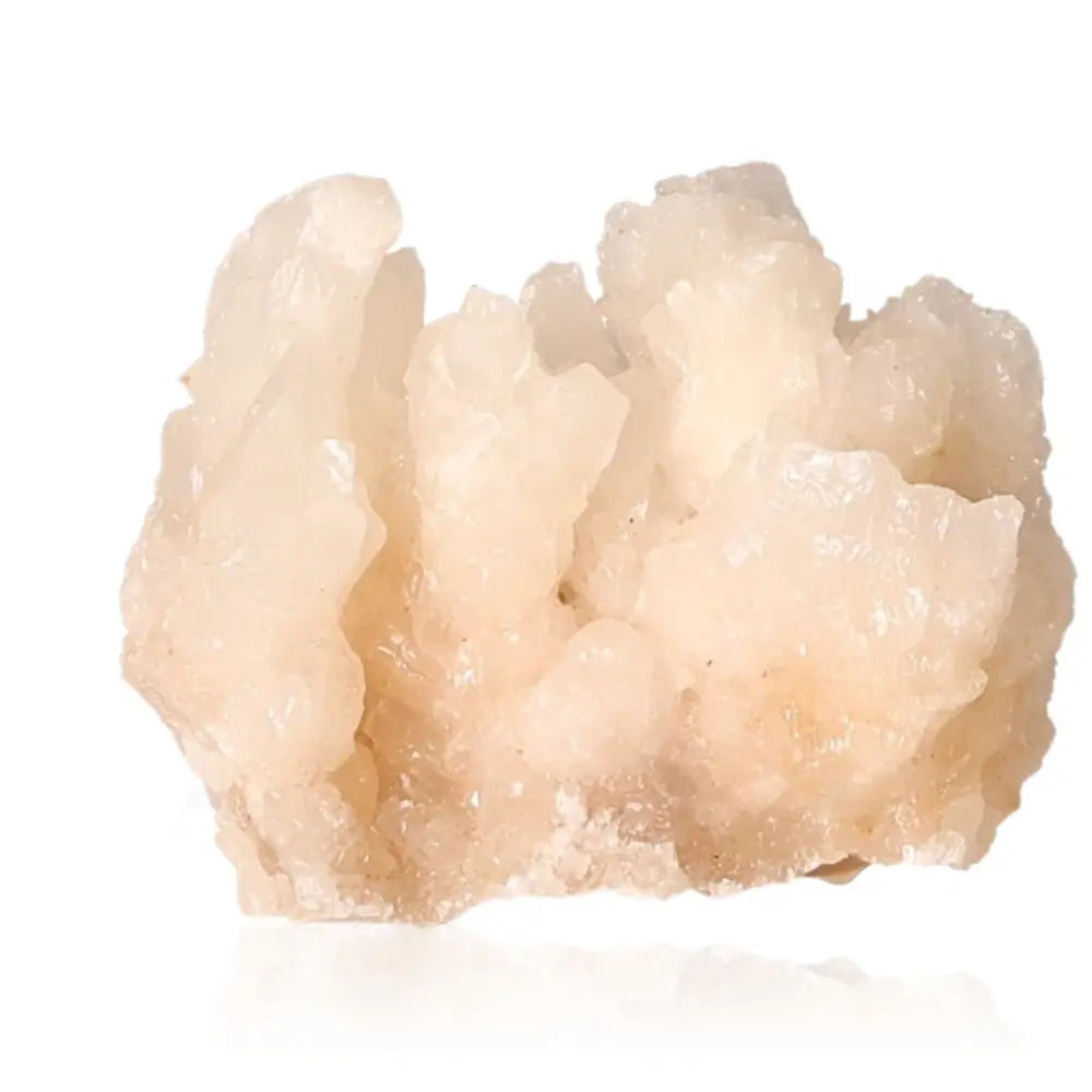 Ighoud Calcite Druze from Morocco, displaying natural warm earthy tones and crystalline formations, ideal for grounding and spiritual growth.