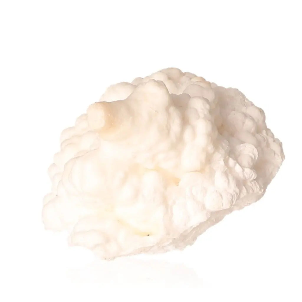 Ighoud Calcite Druze mineral from Morocco, showcasing unique formations and earthy tones, symbolizing grounding energy and transformation.