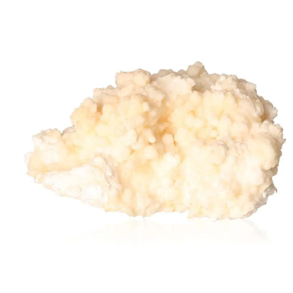 Ighoud Calcite Druze mineral formation from Morocco, showcasing earthy tones and unique shapes for grounding and spiritual growth.