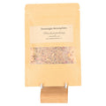 Cleansed Atmosphere incense blend with rosemary, orange, and rose for purified environment, displayed in eco-friendly packaging.