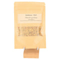 Incense Blend 'Lightness' in eco-friendly packaging, featuring a forest clearing scent with mandarin and damar resin.