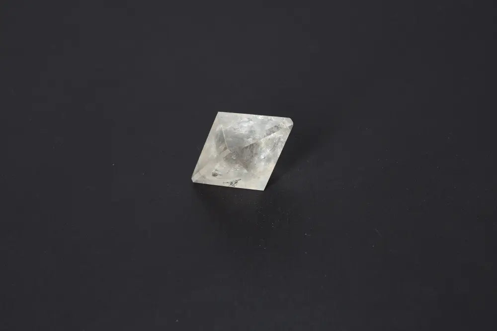 Lemurian Quartz Double Pyramid 3 cm showcasing sacred geometry and ancient wisdom for spiritual awakening and intuition.