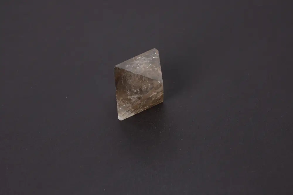 Lemurian Quartz Double Pyramid 4 cm showcasing sacred geometry and ancient wisdom with distinctive horizontal striations.