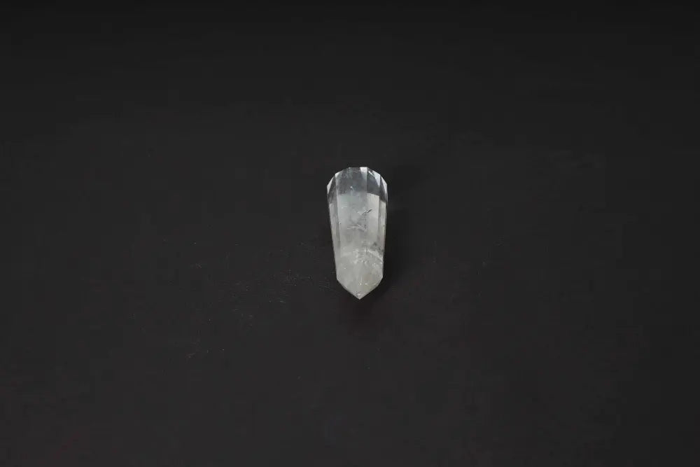 Lemurian Quartz Point crystal featuring ancient wisdom and unique horizontal striations, symbolizing a spiritually advanced society.