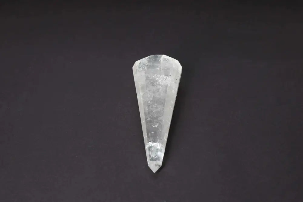 Lemurian Quartz Point crystal with horizontal striations, believed to encode ancient wisdom from Lemurian civilization.