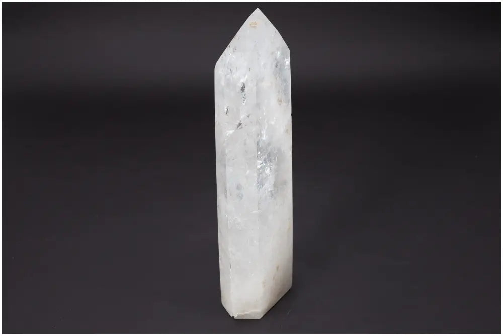 Lemurian Quartz Obelisk by Sylvia Crystals - premium stone for purification and negative energy absorption.