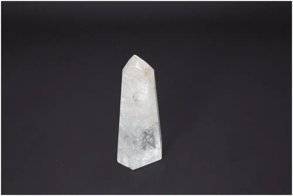 Lemurian Quartz Obelisk with unique crystal properties, associated with chakras and zodiac signs, for energetic and spiritual support.