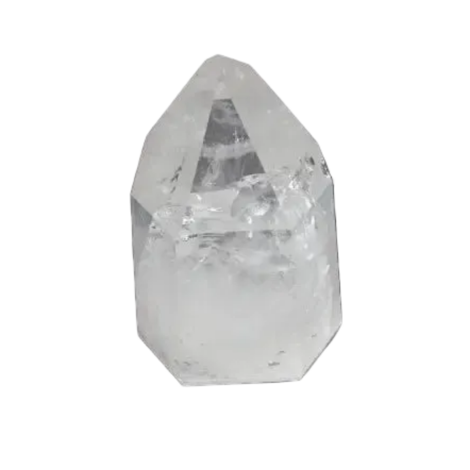 Lemurian Quartz Obelisk on black background, highlighting its unique spiritual energy and chakra alignment properties.