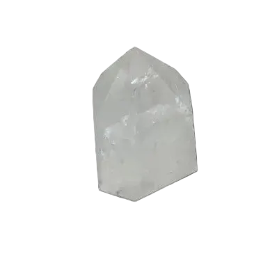 Lemurian Quartz Obelisk with spiritual properties on a dark background, supporting chakras and zodiac signs.