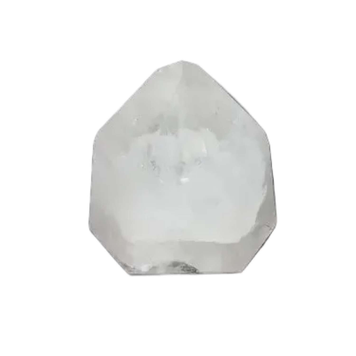 Lemurian Quartz Obelisk on dark background showcasing its unique crystal clarity and spiritual energy properties.