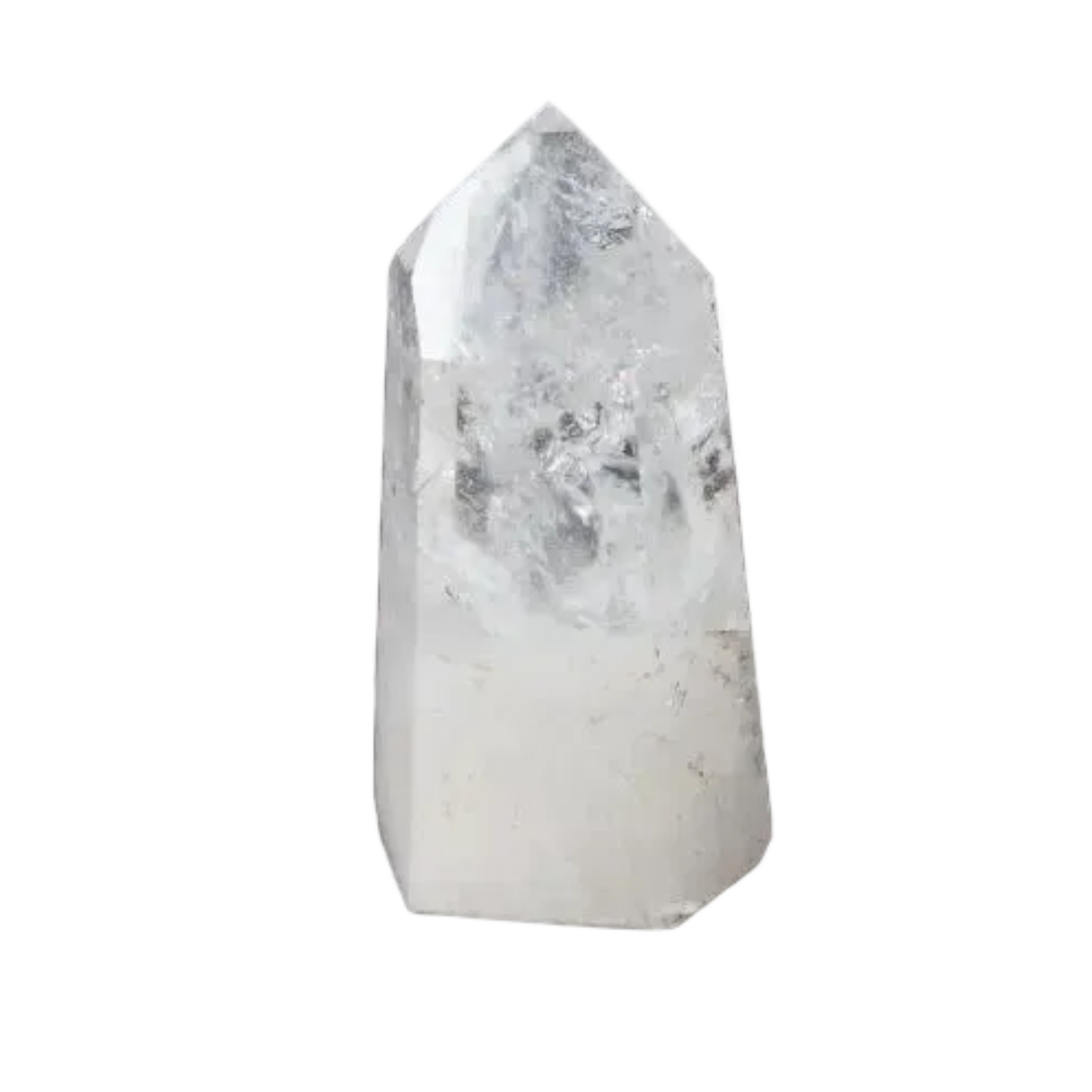 Lemurian Quartz Obelisk on black background showcasing unique properties for chakras and zodiac signs.