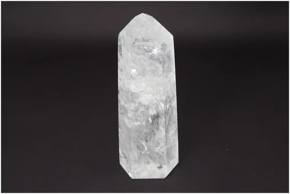 Lemurian Quartz Obelisk for clarity, balance, and energy amplification, ethically sourced and naturally formed, "Master Healer" crystal.