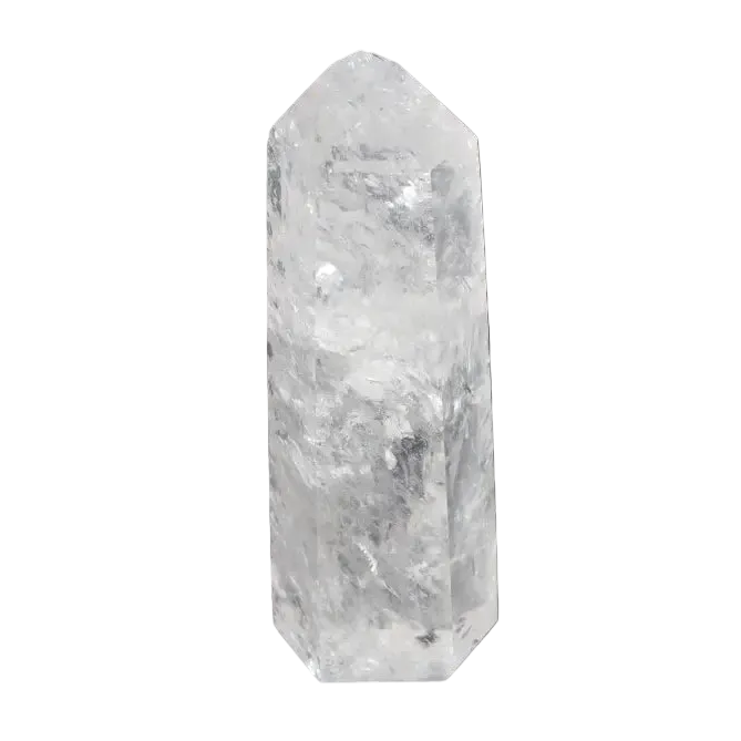 Lemurian Quartz Obelisk for clarity, balance, and energy amplification, ethically sourced and naturally formed, "Master Healer" crystal.