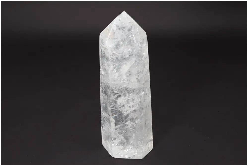 Lemurian Quartz Obelisk crystal for clarity and balance, known as the Master Healer, ethically sourced and naturally formed.