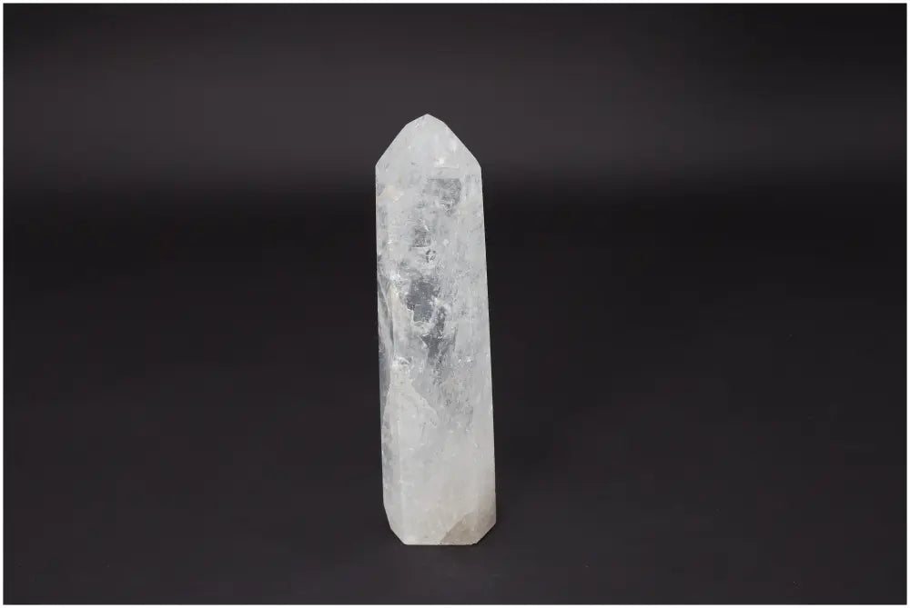 Lemurian Quartz Obelisk - Master Healer stone for clarity, balance, personal growth. Ethically sourced, hand-selected crystal.