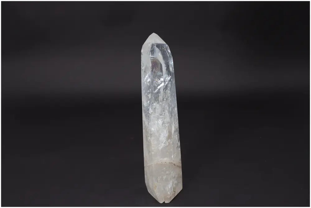 Lemurian Quartz Obelisk - Clear Master Healer crystal for clarity and balance