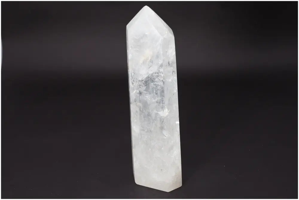 Lemurian Quartz Obelisk - Ethically sourced clear quartz crystal for clarity and balance, known as the "Master Healer" in crystal healing.