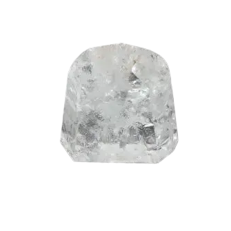 Clear Lemurian Quartz Obelisk on dark background, showcasing its natural beauty and healing properties for clarity and balance.