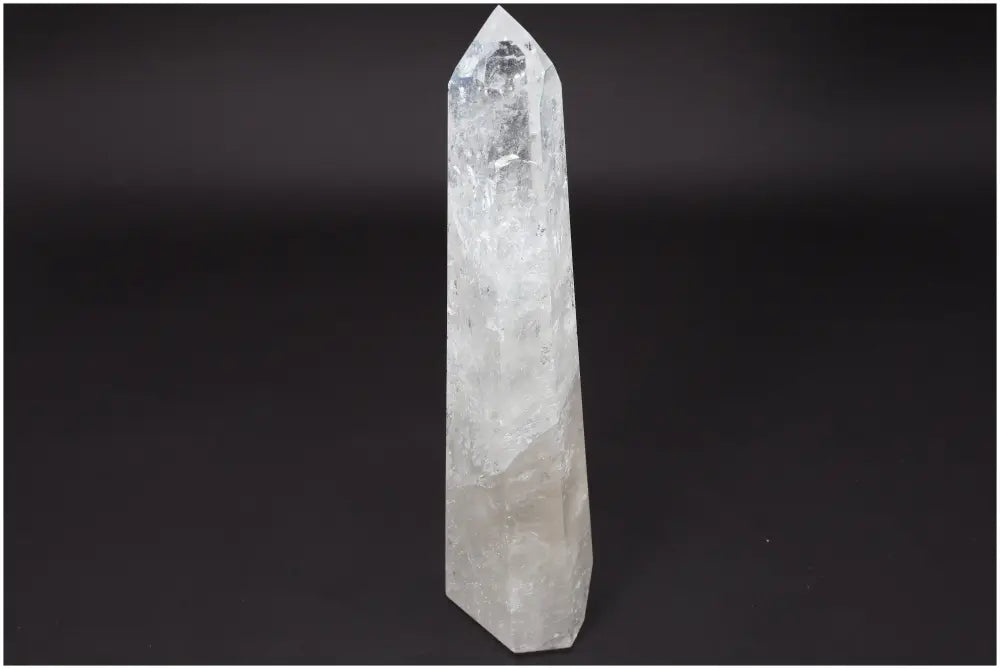 Lemurian Quartz Obelisk - Master Healer Clear Quartz for clarity, balance, personal growth, ethically sourced and hand-selected