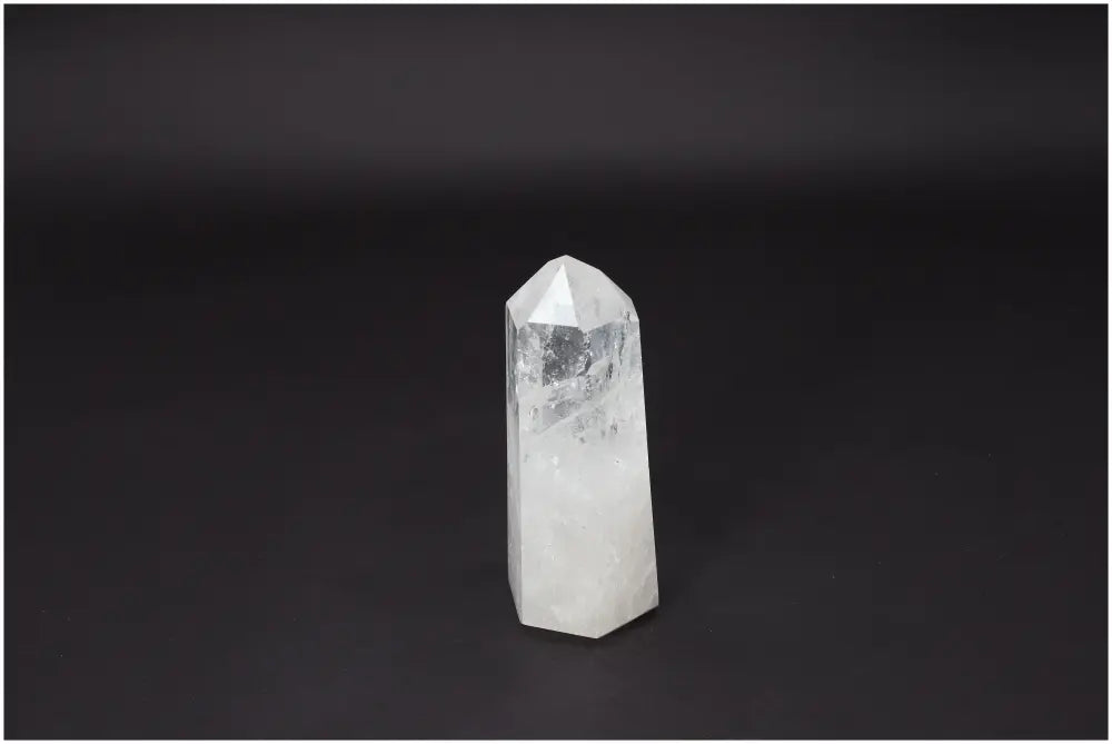 Lemurian Quartz Obelisk for clarity, balance, and growth. Ethically sourced, enhances energy and intentions. Master Healer crystal.