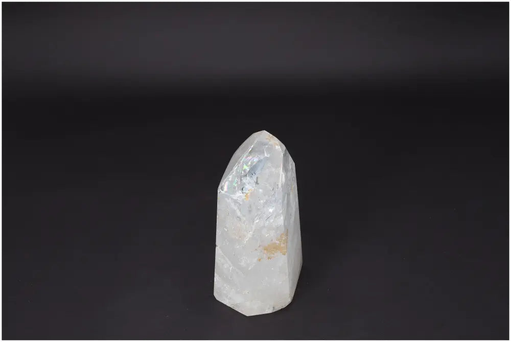 Lemurian Quartz Obelisk, clear quartz crystal for clarity and balance, natural and hand-selected for personal growth and energy amplification.