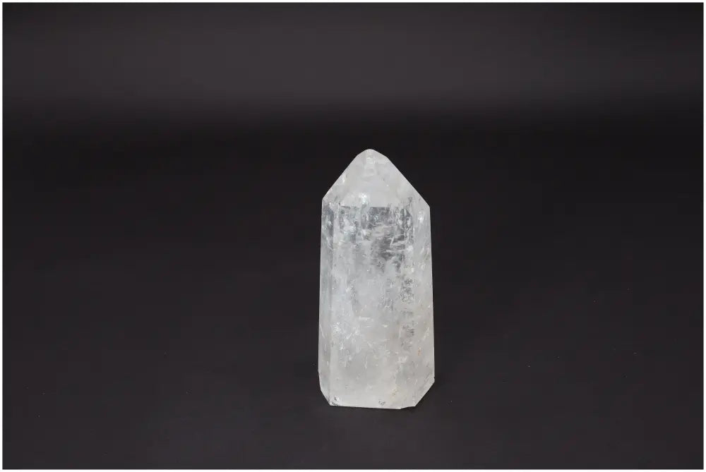 Lemurian Quartz Obelisk - Clear Quartz Crystal for Clarity, Balance, Personal Growth, and Healing - Hand-Selected, Ethically Sourced