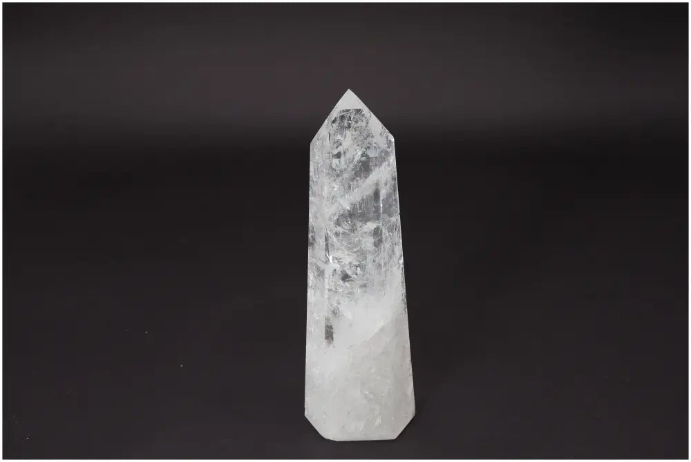 Lemurian Quartz Obelisk crystal, ethically sourced, used for clarity, balance, and personal growth in healing practices.