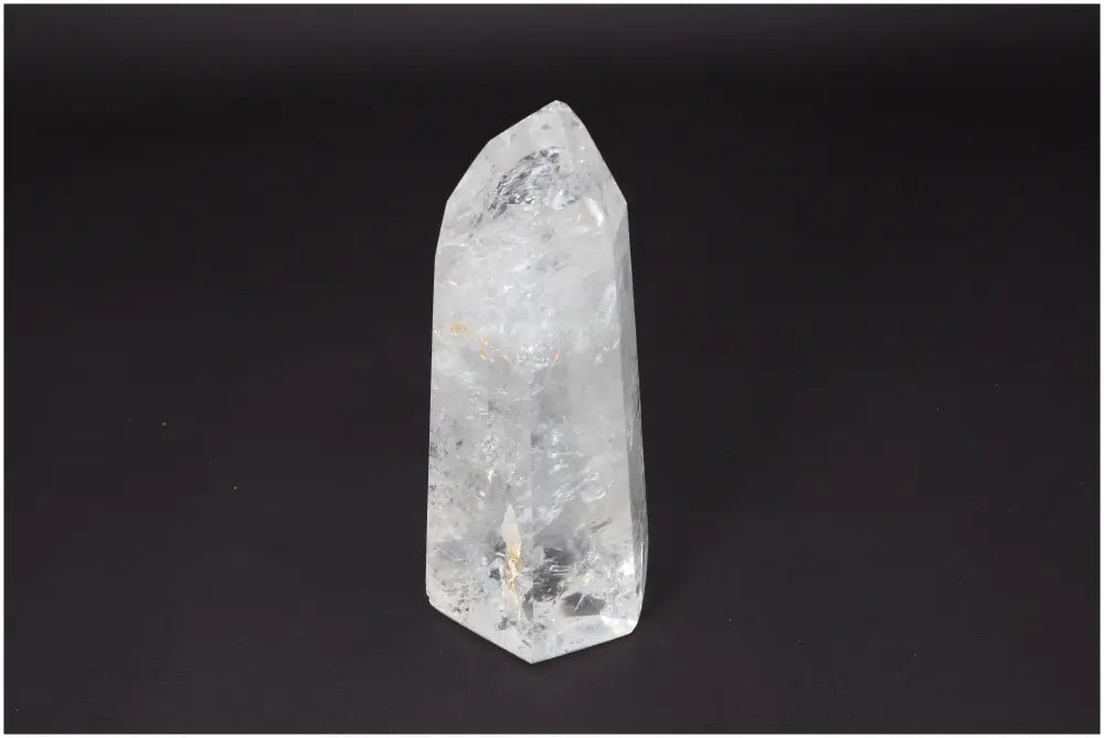 Lemurian Quartz Obelisk for clarity and balance, ethically sourced clear quartz crystal known as the "Master Healer". 
