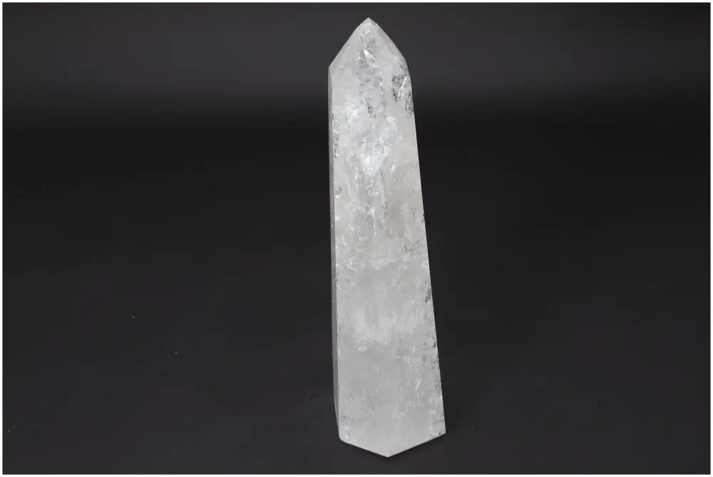 Lemurian Quartz Obelisk - Clear Quartz crystal, Master Healer, hand-selected and ethically sourced for clarity and personal growth.