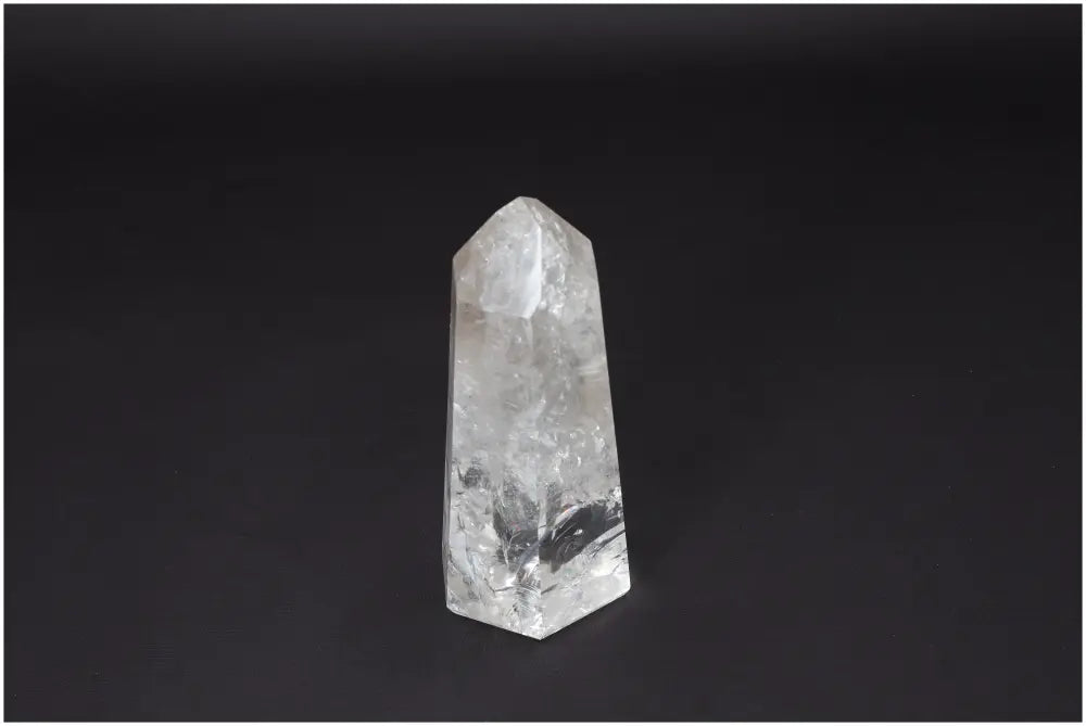 Lemurian Quartz Obelisk for clarity and balance; ethically sourced, clear quartz crystal known as the Master Healer.