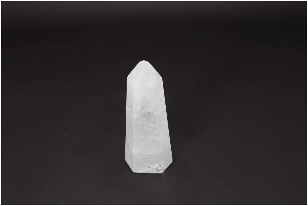 Lemurian Quartz Obelisk, Clear Quartz crystal for clarity, balance, personal growth, ethically sourced, and naturally formed.