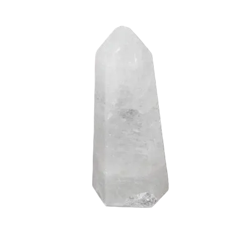 Lemurian Quartz Obelisk, Clear Quartz crystal for clarity, balance, personal growth, ethically sourced, and naturally formed.