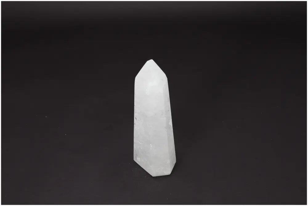 Lemurian Quartz Obelisk - Clear Quartz crystal for energy amplification and emotional balance, ethically sourced and naturally formed.