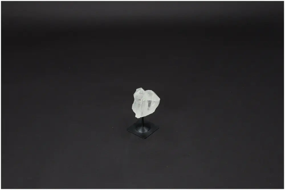 Lemurian Quartz Crystal on Metal Stand for Clarity and Healing