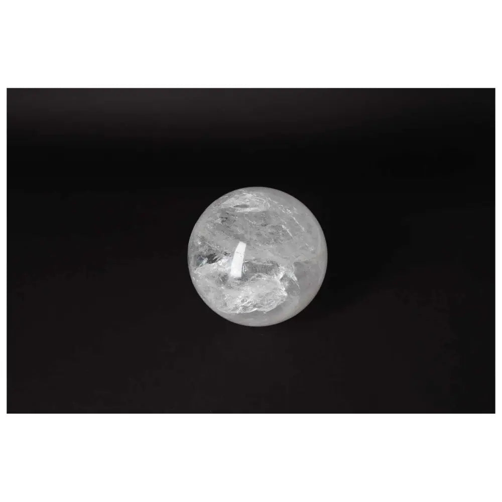 Lemurian Quartz Sphere 13 CM exhibiting radiant energy, known for spiritual growth, intuition, and ancient wisdom encoded within.