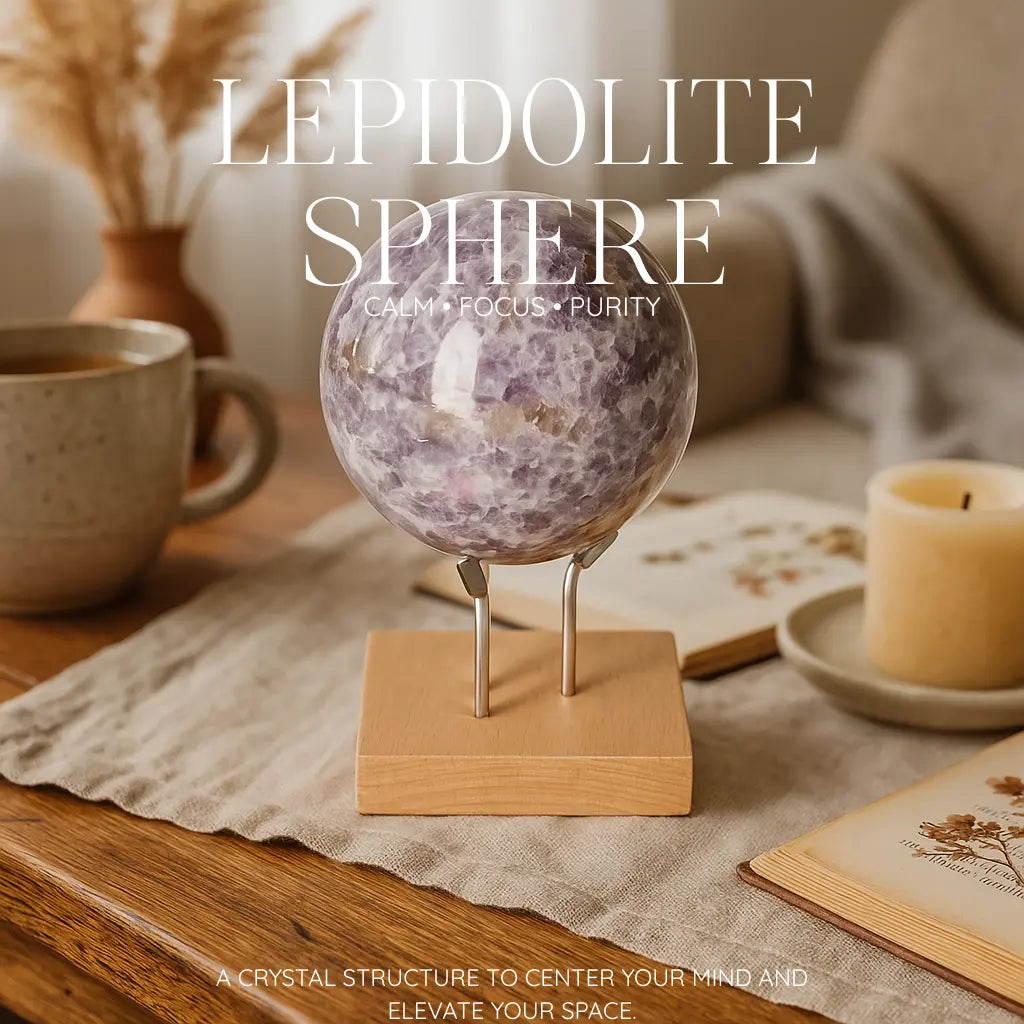 Lepidolite Sphere Sylvia Crystals Sp. z o.o.