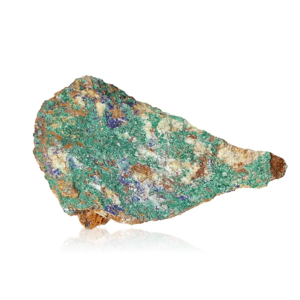 Malachite druze with vibrant green hues and unique texture, ideal for infusing spaces with natural energy, courage, and serenity.