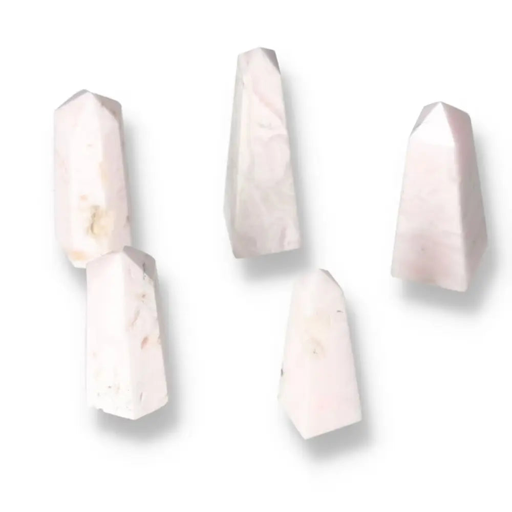 Manganocalcite Tower S - Healing crystal for clearing negative energy and boosting creativity and peace. Perfect for enhancing productivity.