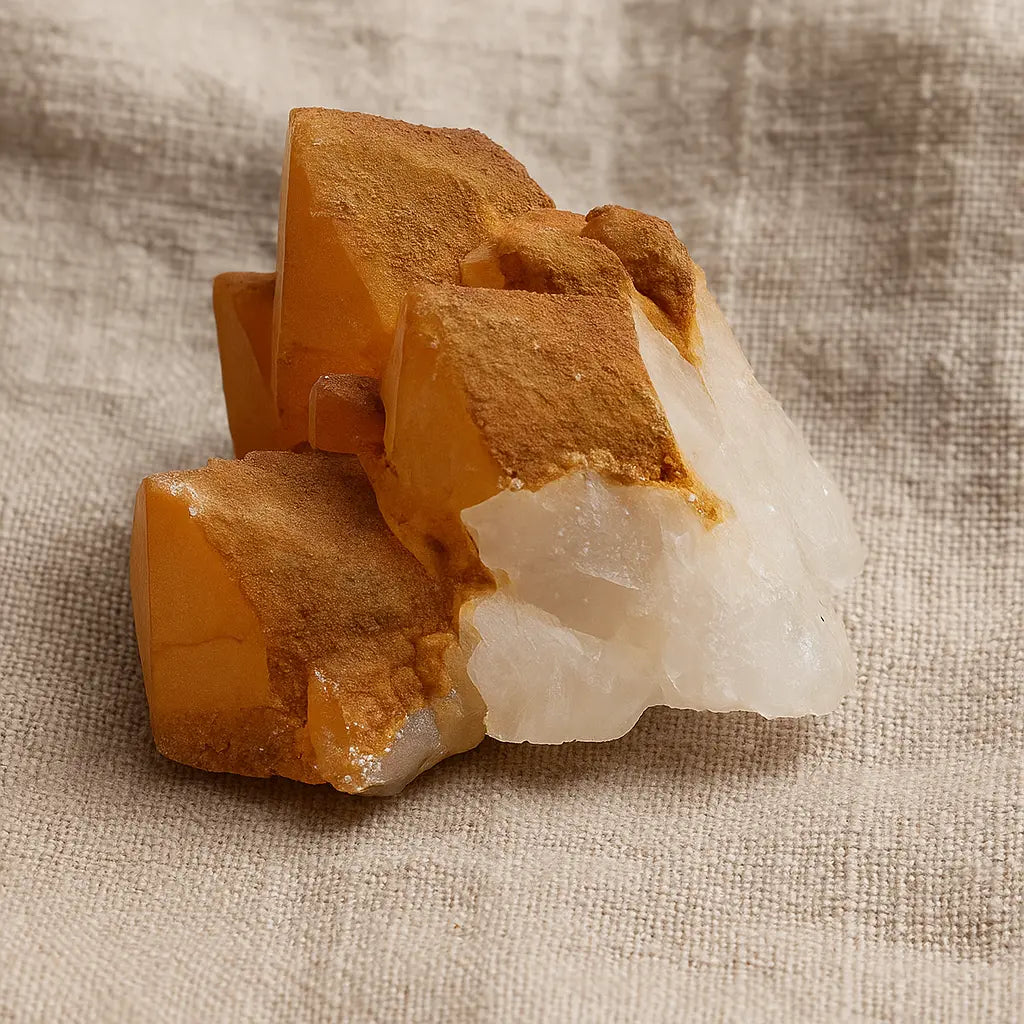 Milky Quartz with Goethite Sylvia Crystals Sp. z o.o.
