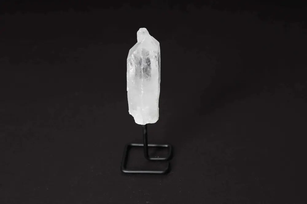 Natural Clear Quartz Point on Stand for Energy Amplification and Clarity