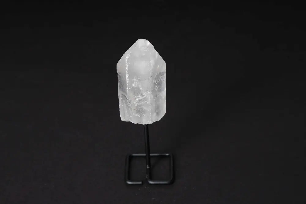 Clear Quartz Point on Stand - Amplify Energy, Meditation & Clarity