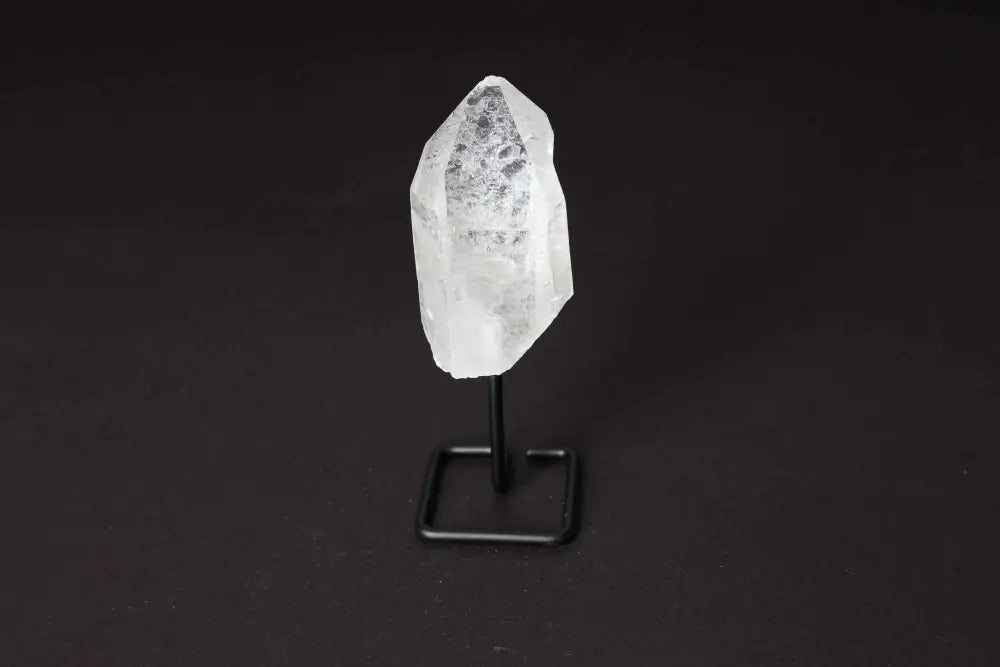 Natural Clear Quartz Point on Stand for Amplifying Energy and Clarity