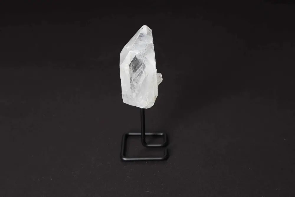 Natural Clear Quartz Point on Stand for Energy Amplification and Clarity