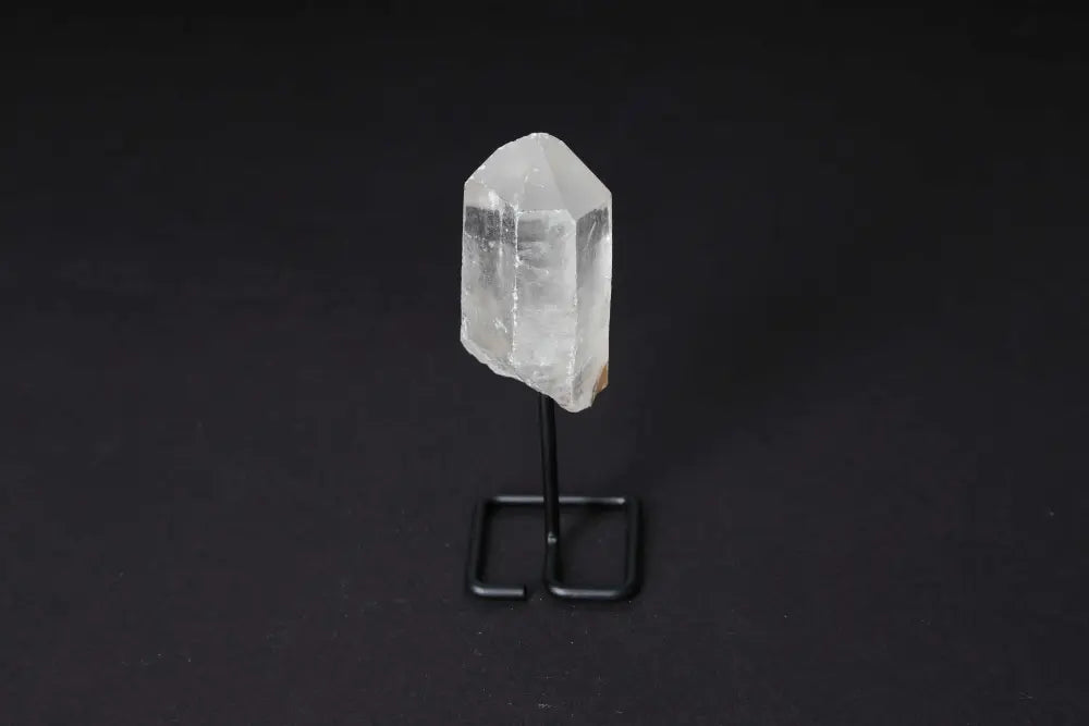 Natural Clear Quartz Point on Stand for Amplifying Energy and Clarity