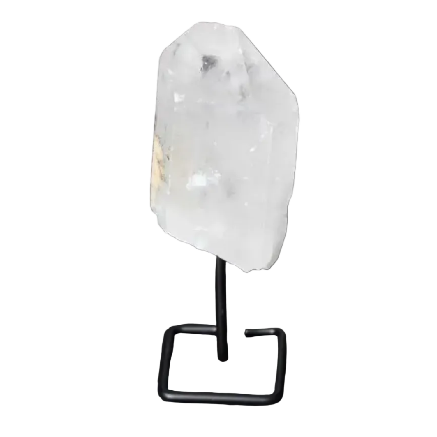 Natural Clear Quartz Point with Stand for energy amplification and focus, ideal for meditation and manifestation practices.