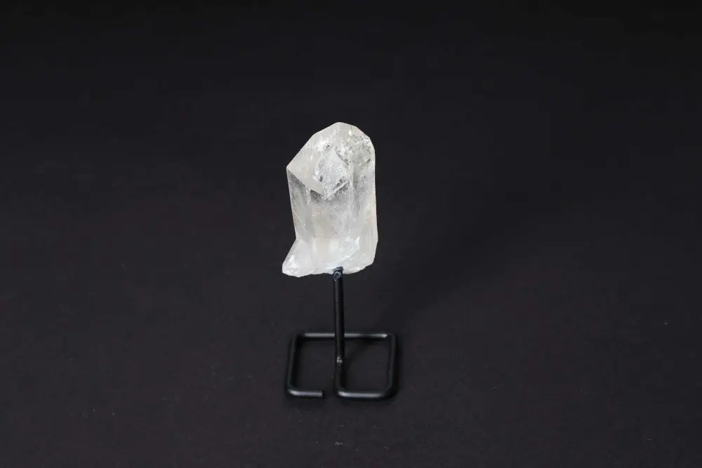 Natural Clear Quartz Point on Stand for Meditation and Energy Alignment